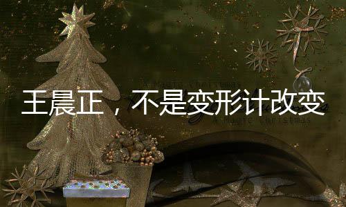 王晨正，不是變形計(jì)改變了我