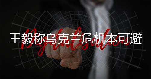 王毅稱烏克蘭危機(jī)本可避免，深度分析與展望