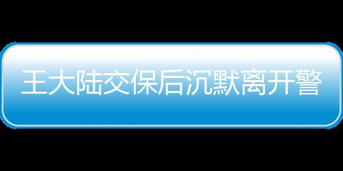 王大陸交保后沉默離開警廳，事件背后的一二三四五六七八九十