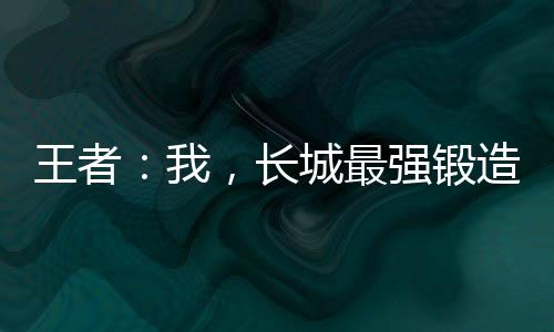 王者：我，長(zhǎng)城最強(qiáng)鍛造師