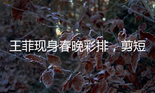 王菲現(xiàn)身春晚彩排，剪短發(fā)又颯又美，引領(lǐng)時尚潮流