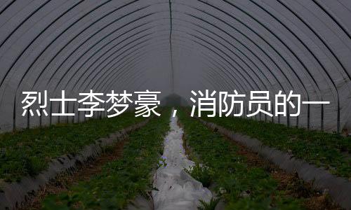 烈士李夢豪，消防員的一生，英勇的奉獻(xiàn)