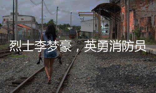 烈士李夢豪，英勇消防員的生命贊歌