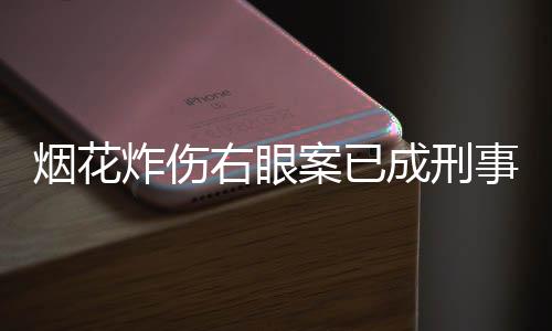 煙花炸傷右眼案已成刑事案件，案件追蹤與分析