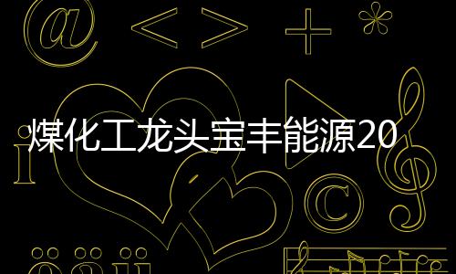 煤化工龍頭寶豐能源2024扣非凈利67.8億，增長(zhǎng)13.97%
