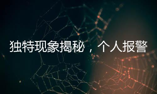 獨(dú)特現(xiàn)象揭秘，個人報(bào)警自我舉報(bào)行為探討