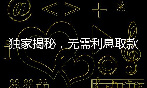 獨(dú)家揭秘，無需利息取款百萬的神秘面紗