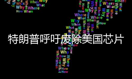 特朗普呼吁廢除美國芯片法案，行業(yè)現(xiàn)狀與發(fā)展走向思考