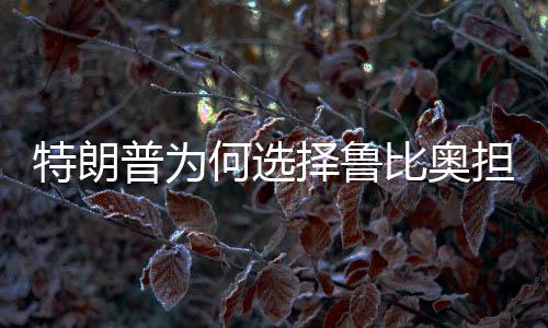 特朗普為何選擇魯比奧擔任國務卿，深度解析