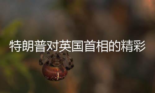 特朗普對(duì)英國(guó)首相的精彩發(fā)言引發(fā)全場(chǎng)大笑