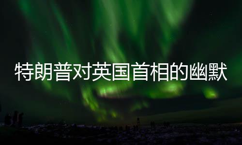 特朗普對英國首相的幽默發(fā)言引發(fā)全場歡笑