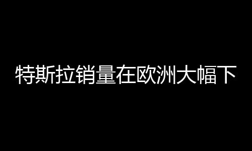 特斯拉銷量在歐洲大幅下滑，背后的原因及市場反應