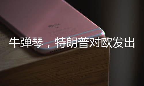 牛彈琴，特朗普對(duì)歐發(fā)出最輕蔑一問——?dú)W美關(guān)系的新挑戰(zhàn)