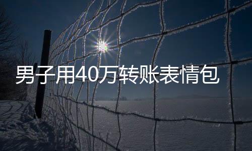 男子用40萬轉賬表情包成功套走八千現(xiàn)金，警方提醒廣大民眾注意網(wǎng)絡安全
