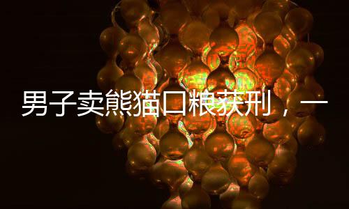 男子賣熊貓口糧獲刑，一起關(guān)于野生動(dòng)物保護(hù)的警示事件
