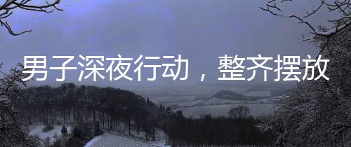 男子深夜行動，整齊擺放300余輛共享單車，展現城市之美