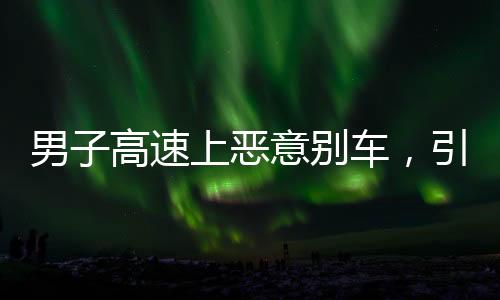 男子高速上惡意別車，引發(fā)關(guān)注與討論