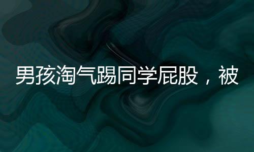 男孩淘氣踢同學(xué)屁股，被老師發(fā)現(xiàn)后態(tài)度轉(zhuǎn)變，班級(jí)紀(jì)律得以維護(hù)