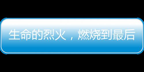 生命的烈火，燃燒到最后一刻——記消防員李夢豪的英勇犧牲