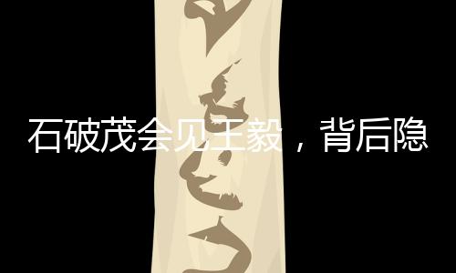 石破茂會見王毅，背后隱藏的兩大漢字意義深刻