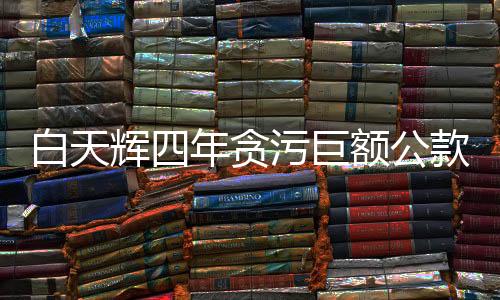 白天輝四年貪污巨額公款，涉案金額達(dá)11.08億