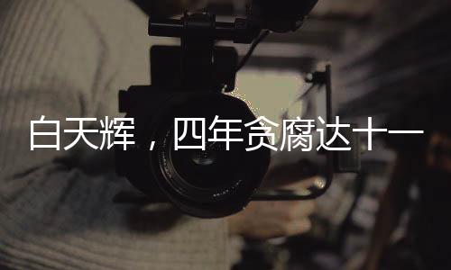 白天輝，四年貪腐達(dá)十一億，終審判決維持死刑