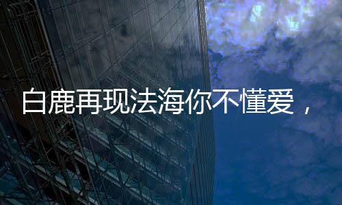 白鹿再現(xiàn)法海你不懂愛，羞澀瞬間成經(jīng)典，引發(fā)熱議風(fēng)波