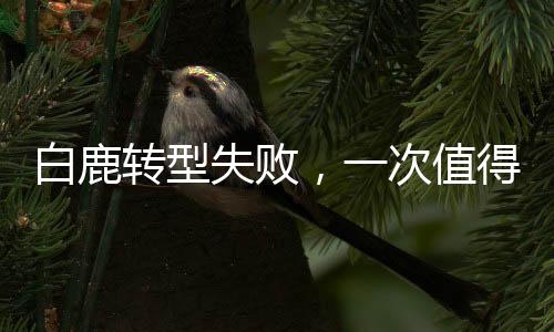 白鹿轉(zhuǎn)型失敗，一次值得探討的藝術(shù)挑戰(zhàn)