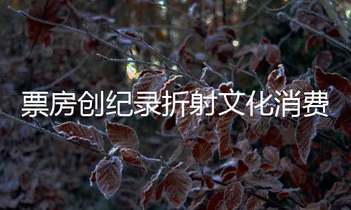 票房創(chuàng)紀(jì)錄折射文化消費(fèi)新高度
