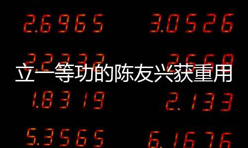 立一等功的陳友興獲重用，卓越成就鑄就新時(shí)代典范