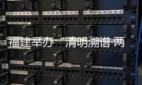 福建舉辦“清明溯譜·兩岸緣深”活動促閩臺族譜對接