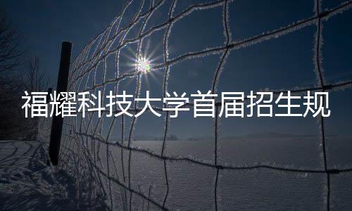 福耀科技大學(xué)首屆招生規(guī)模揭曉，僅招收百名學(xué)子探因