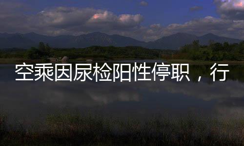 空乘因尿檢陽性停職，行業(yè)監(jiān)管的警示
