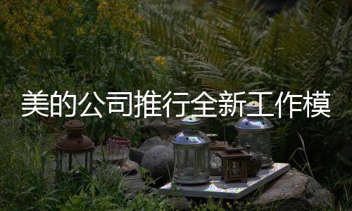 美的公司推行全新工作模式，嚴(yán)禁PPT和下班開會(huì)，重塑工作與生活的平衡藝術(shù)