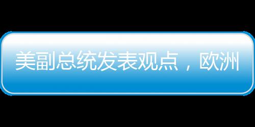 美副總統(tǒng)發(fā)表觀點，歐洲面臨的最大威脅并非來自俄羅斯
