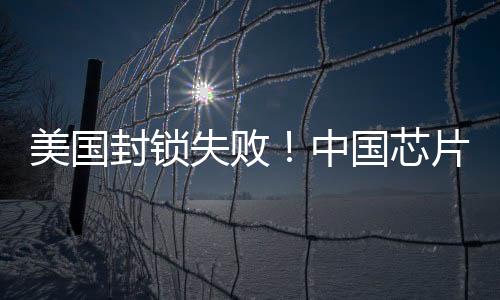 美國(guó)封鎖失??！中國(guó)芯片出口連續(xù)14個(gè)月增長(zhǎng)：無(wú)懼圍堵