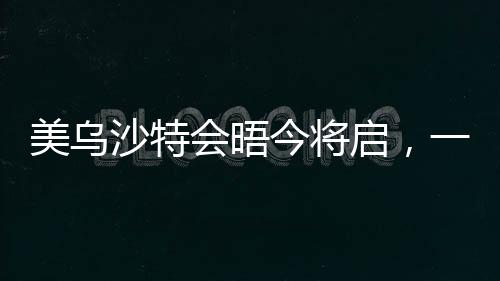 美烏沙特會晤今將啟，一場涉及多重議題的國際對話正式開啟