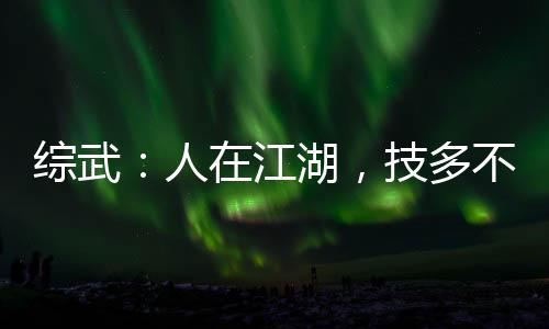 綜武：人在江湖，技多不壓身呀！
