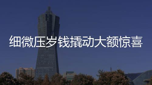 細(xì)微壓歲錢(qián)撬動(dòng)大額驚喜，九百元帶來(lái)的十萬(wàn)感官盛宴