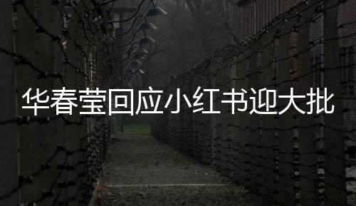華春瑩回應(yīng)小紅書迎大批外國網(wǎng)友，跨文化交流的嶄新篇章