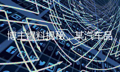 博主爆料揭秘，某汽車品牌訂單大量造假事件調(diào)查