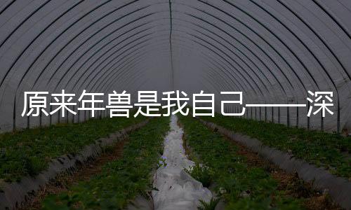 原來年獸是我自己——深度探究一種文化現(xiàn)象的背后