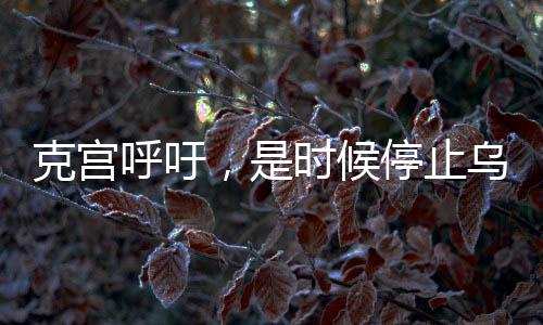 克宮呼吁，是時候停止烏克蘭沖突，尋求和平之路