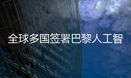全球多國簽署巴黎人工智能宣言，共建人工智能新紀(jì)元（一二三四五六七八九十）