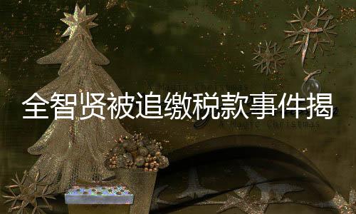 全智賢被追繳稅款事件揭秘