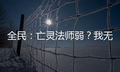 全民：亡靈法師弱？我無限疊技能