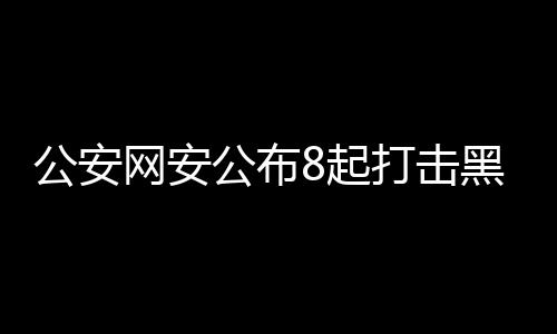公安網(wǎng)安公布8起打擊黑客犯罪案例，捍衛(wèi)網(wǎng)絡(luò)安全，守護(hù)數(shù)字未來