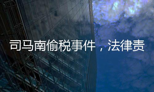 司馬南偷稅事件，法律責(zé)任與個(gè)人擔(dān)當(dāng)