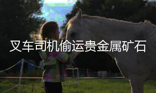 叉車司機(jī)偷運(yùn)貴金屬礦石，口含礦石過安檢事件揭秘