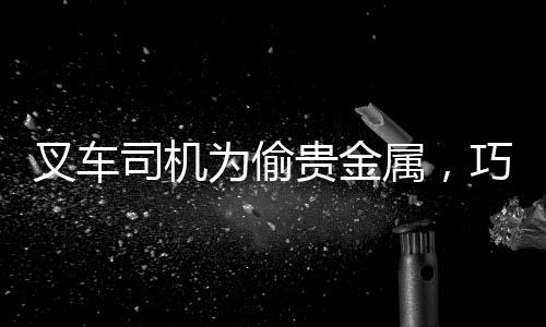 叉車司機(jī)為偷貴金屬，巧妙偽裝攜帶礦石過安檢事件曝光